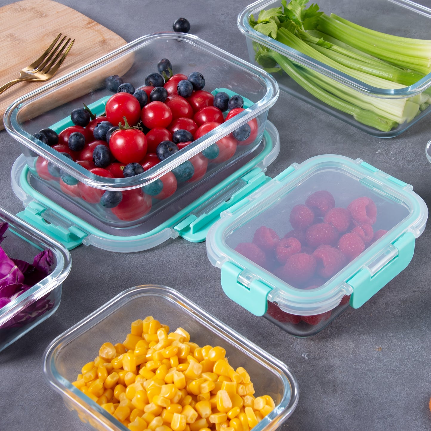 24pcs 12+12 Glass Storage Containers with Lids, High-Quality Borosilicate Glass Meal Prep Containers, Dishwasher, Microwave, Freezer Safe, Leak-Proof, Perfect for Leftovers and To-Go