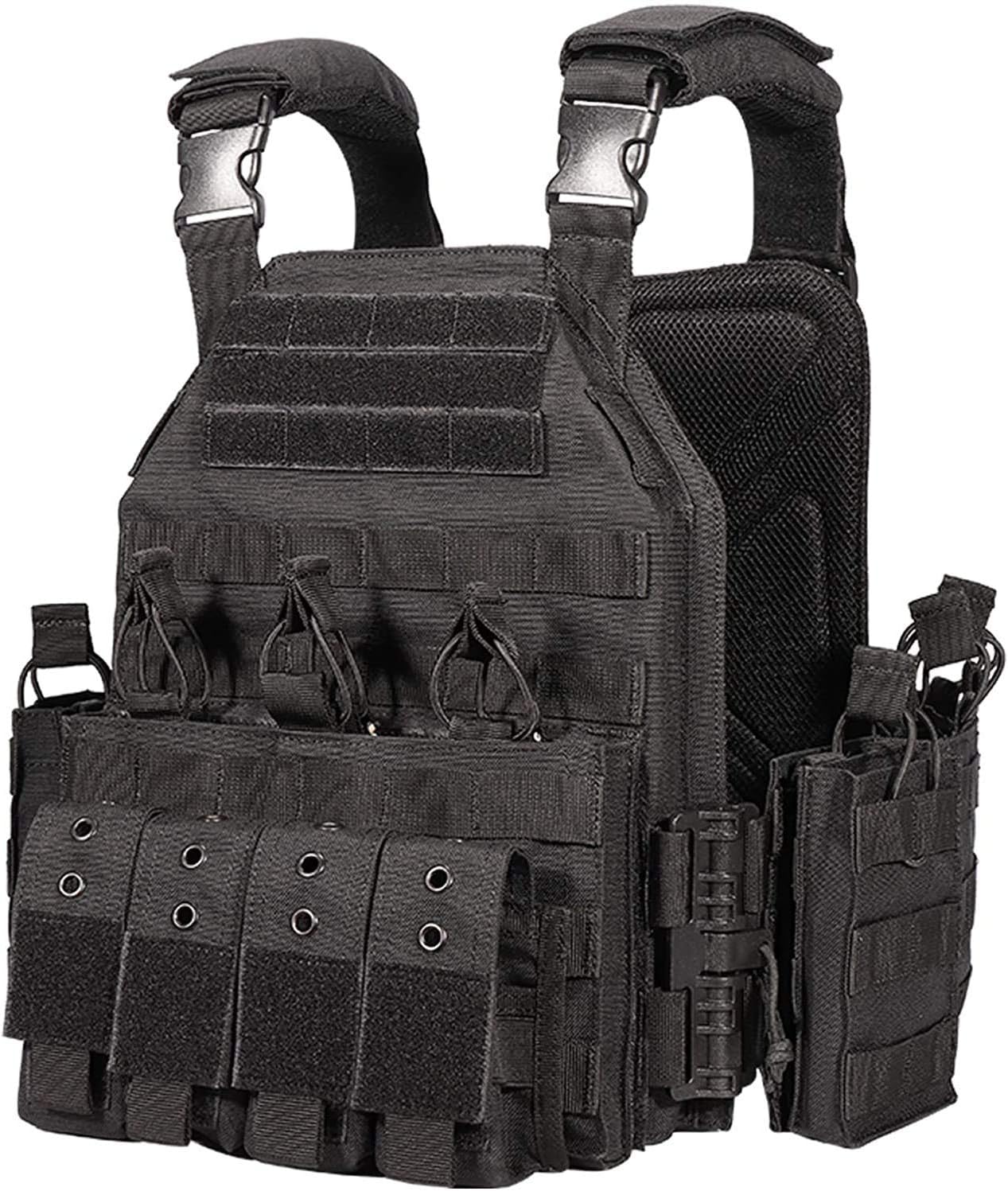 Tactical Vest for Men Quick Release Outdoor Airsoft Vest Adjustable for Adults