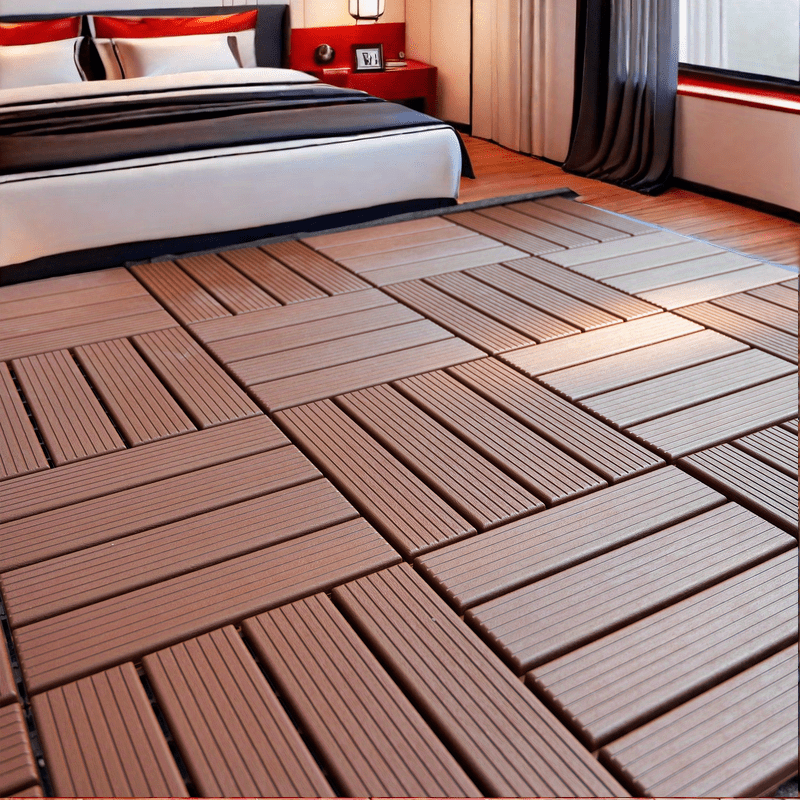 44 Pack 12"x12" Waterproof Plastic Interlocking Deck Tiles - Durable, All-Weather, High Load-Bearing Capacity, Easy Installation, Perfect for Outdoor, Poolside, Balcony, Backyard Use