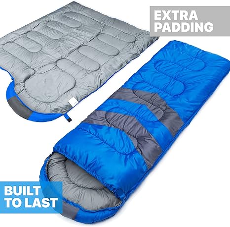 Sleeping Bags for Adults Cold Weather & Warm - Backpacking Camping Sleeping Bag for Kids 10-12, Girls, Boys - Lightweight Compact Camping Essentials Gear Accessories Hiking Sleep Must Haves