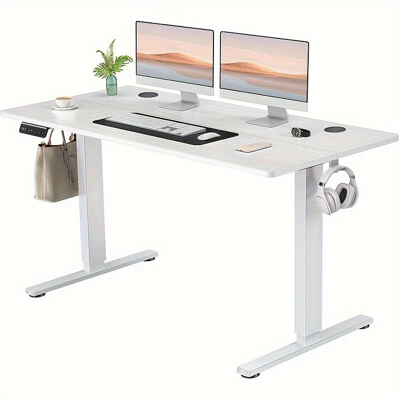 40/48/55/63 Inches Standing Desk Adjustable Height Electric Sit Stand Up Desk, Gaming Desk Ergonomic Workstation For Home Office, Cafes, Catering, Event Holding, 4 Colors