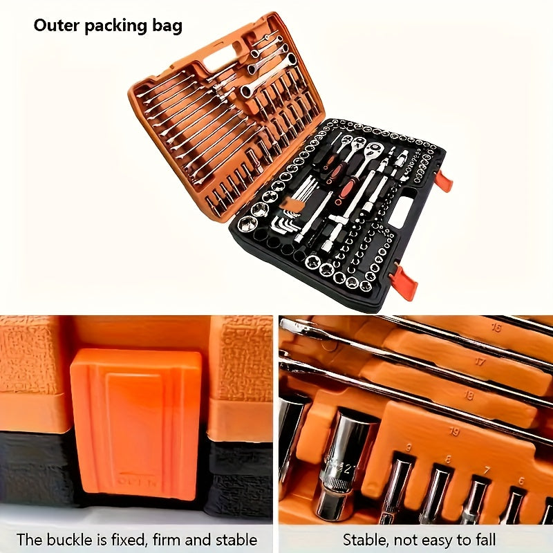 1 Set Of Premium Stainless Steel Ultimate Repair Tool Kit: Rechargeable, Versatile, and Easy to Use - Complete Auto and Home Repair Accessories with Durable Tools