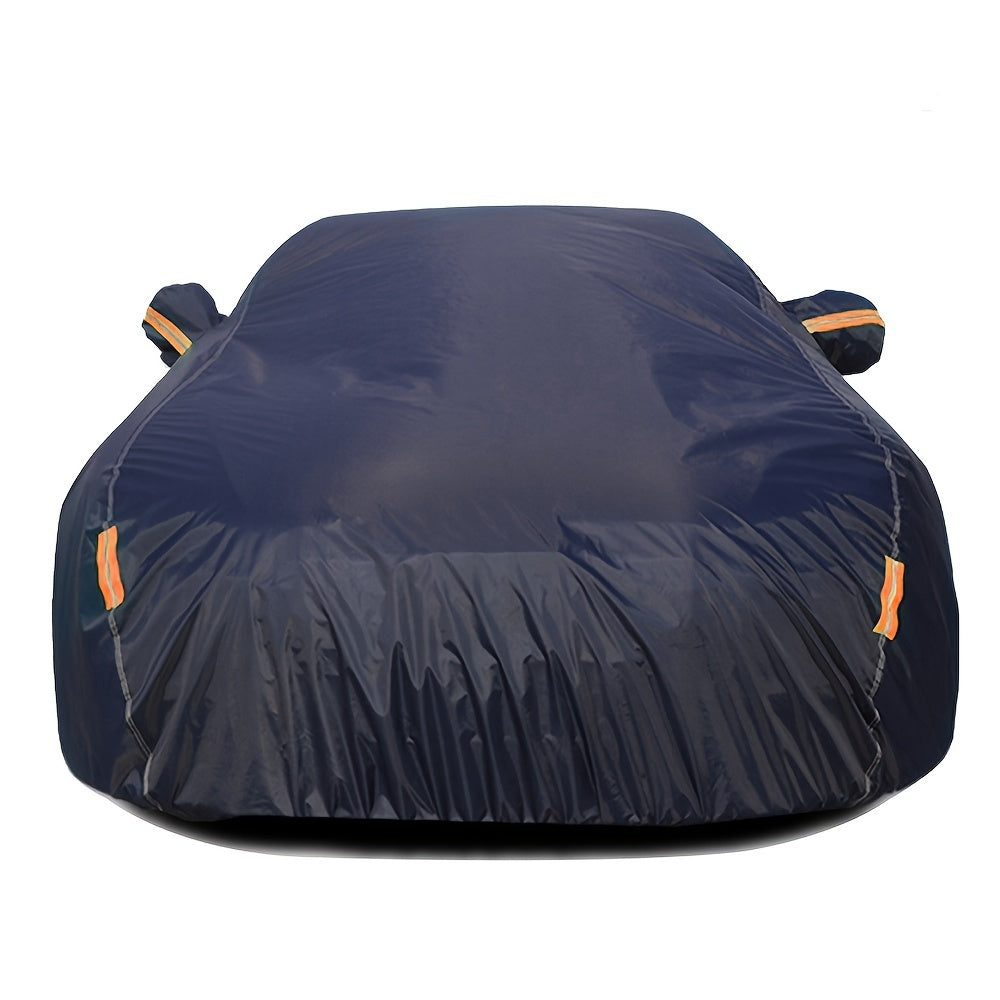 6-Layer Full Car Cover PEVA  with Soft Cotton Liner Waterproof Rain Snow Dust Sun Resistant Shelter Car Protector 3XL