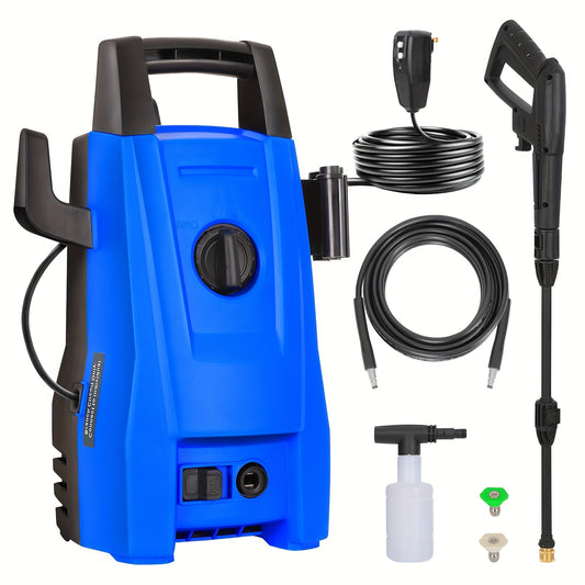 Electric Pressure Washer, 1800 PSI 1.7 GPM, Corded Electric Power Washer With 2 Spray Nozzles, Foam Cannon, 20 Ft Hose, 35 Ft Power Cord, Ultra Compact, Lightweight, For Cars, Homes, Fencing