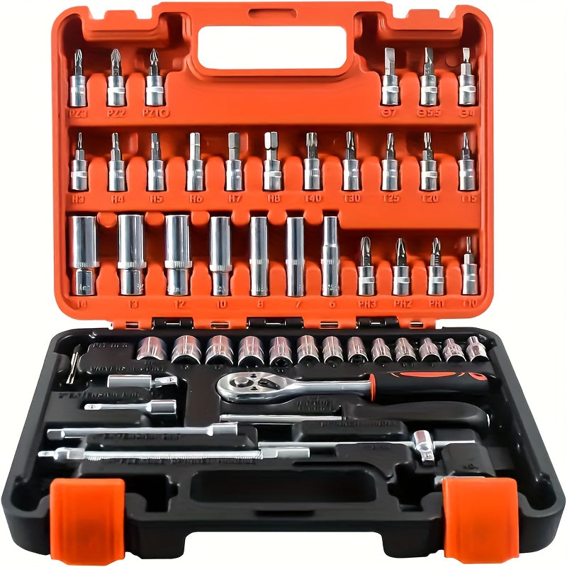 1 Set Of Premium Stainless Steel Ultimate Repair Tool Kit: Rechargeable, Versatile, and Easy to Use - Complete Auto and Home Repair Accessories with Durable Tools