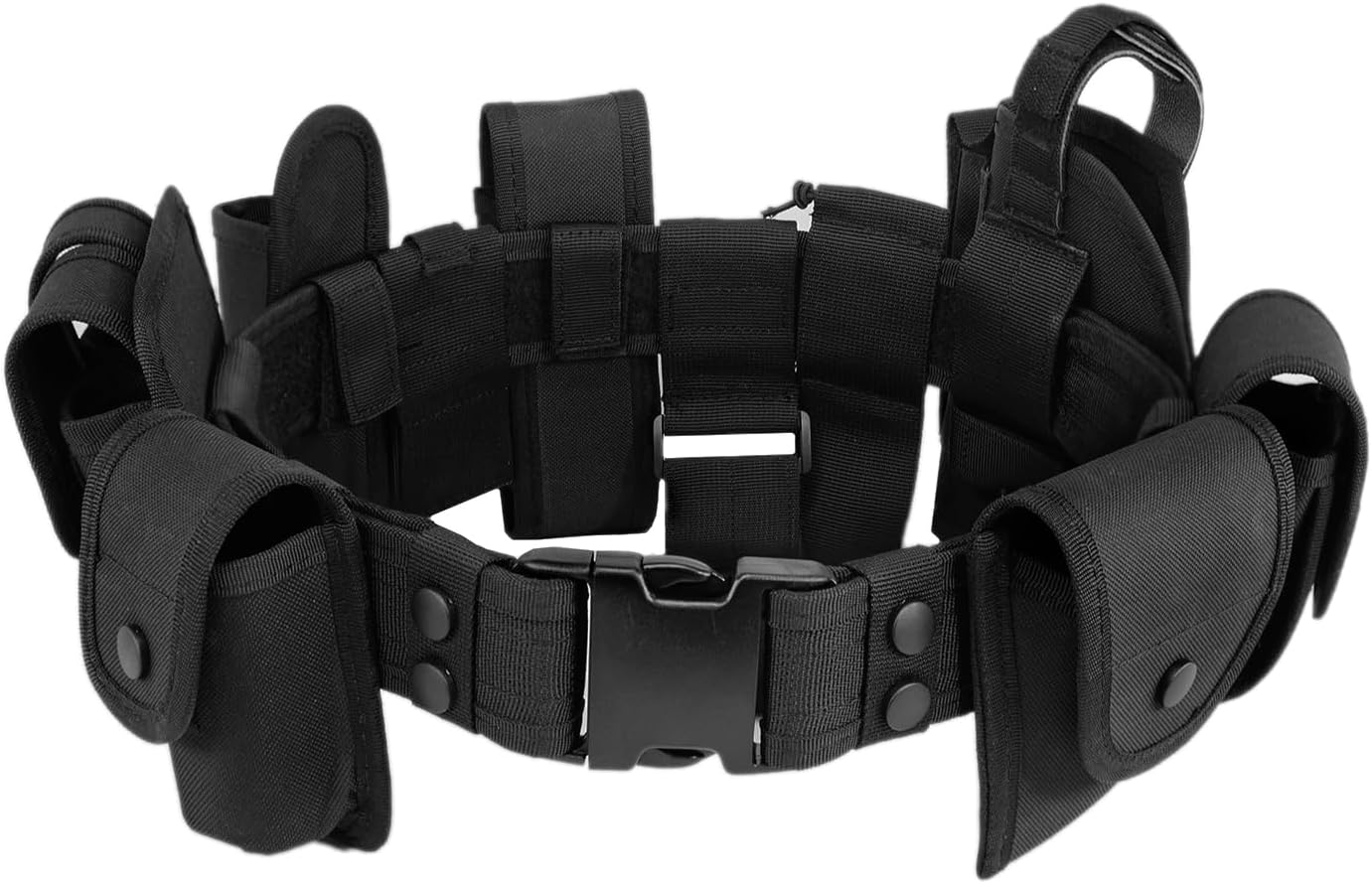 10 in 1 Police Utility Belt Tactical Security Guard Duty Belt Versatile Military Modular Equipment System Molded Duty Belt Set for Law Enforcement