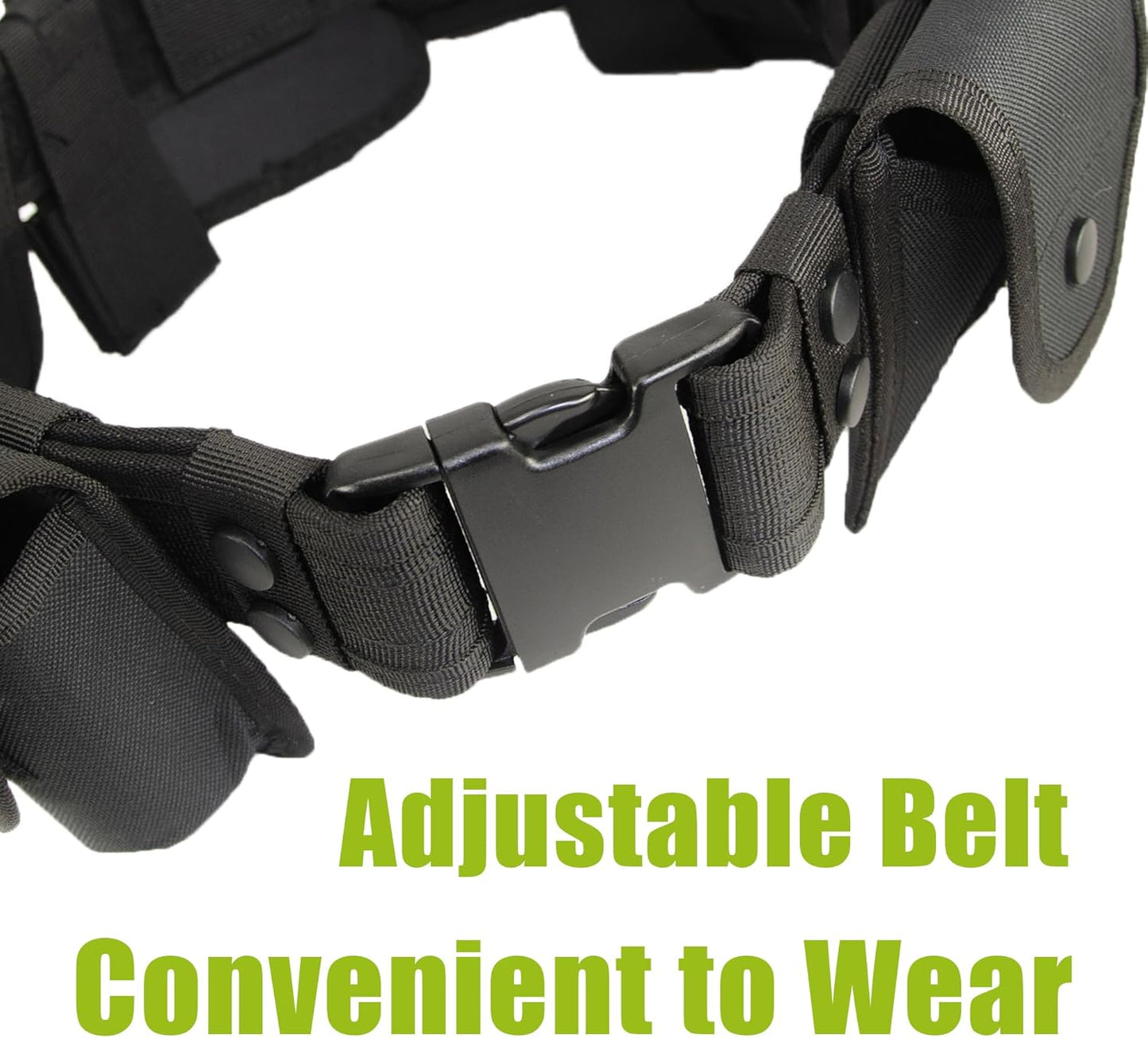 10 in 1 Police Utility Belt Tactical Security Guard Duty Belt Versatile Military Modular Equipment System Molded Duty Belt Set for Law Enforcement