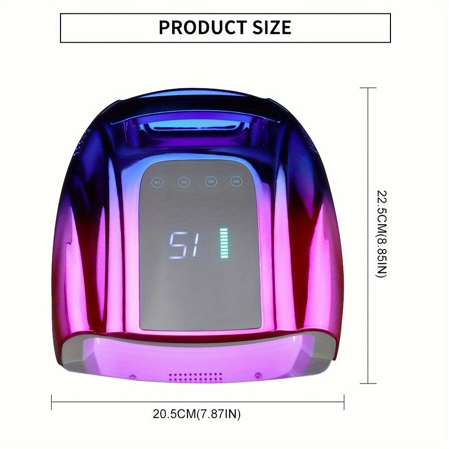 Rechargeable UV LED Professional Nail Lamp 42LEDs Wireless Nail Polish Curing Dryer Light Equipment for Salon Nail