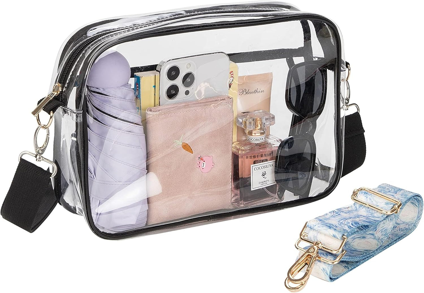 Clear Crossbody Purse Bag - Stadium Approved Concerts Bag