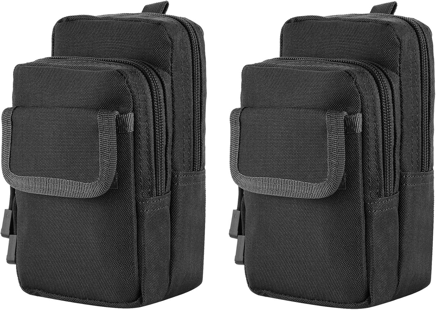 2 Pack Molle Pouches - Tactical Compact Water-Resistant EDC Pouch Bag Small Utility Pouch