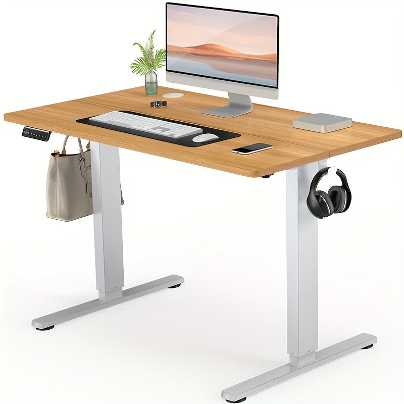 40/48/55/63 Inches Standing Desk Adjustable Height Electric Sit Stand Up Desk, Gaming Desk Ergonomic Workstation For Home Office, Cafes, Catering, Event Holding, 4 Colors