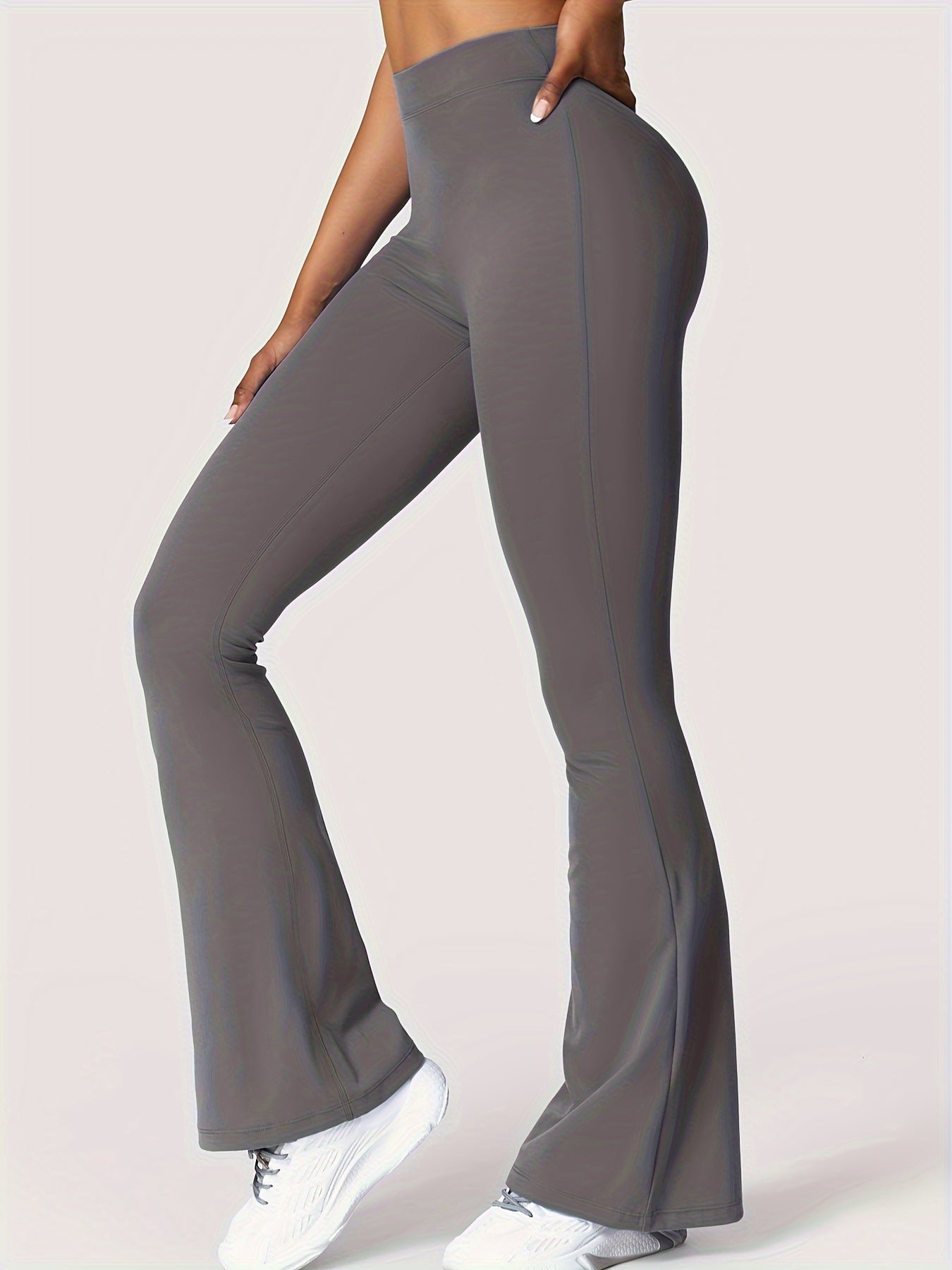 V-Back Scrunch Macaron Colours Flares Leggings Gym Workout Lifting Flares Pant Booty Tights Yoga Pants