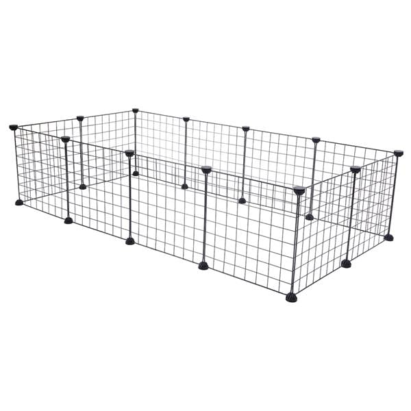 Pet Playpen, Small Animal Cage Indoor Portable Metal Wire Yard Fence for Small Animals, Guinea Pigs, Rabbits Kennel Crate Fence Tent