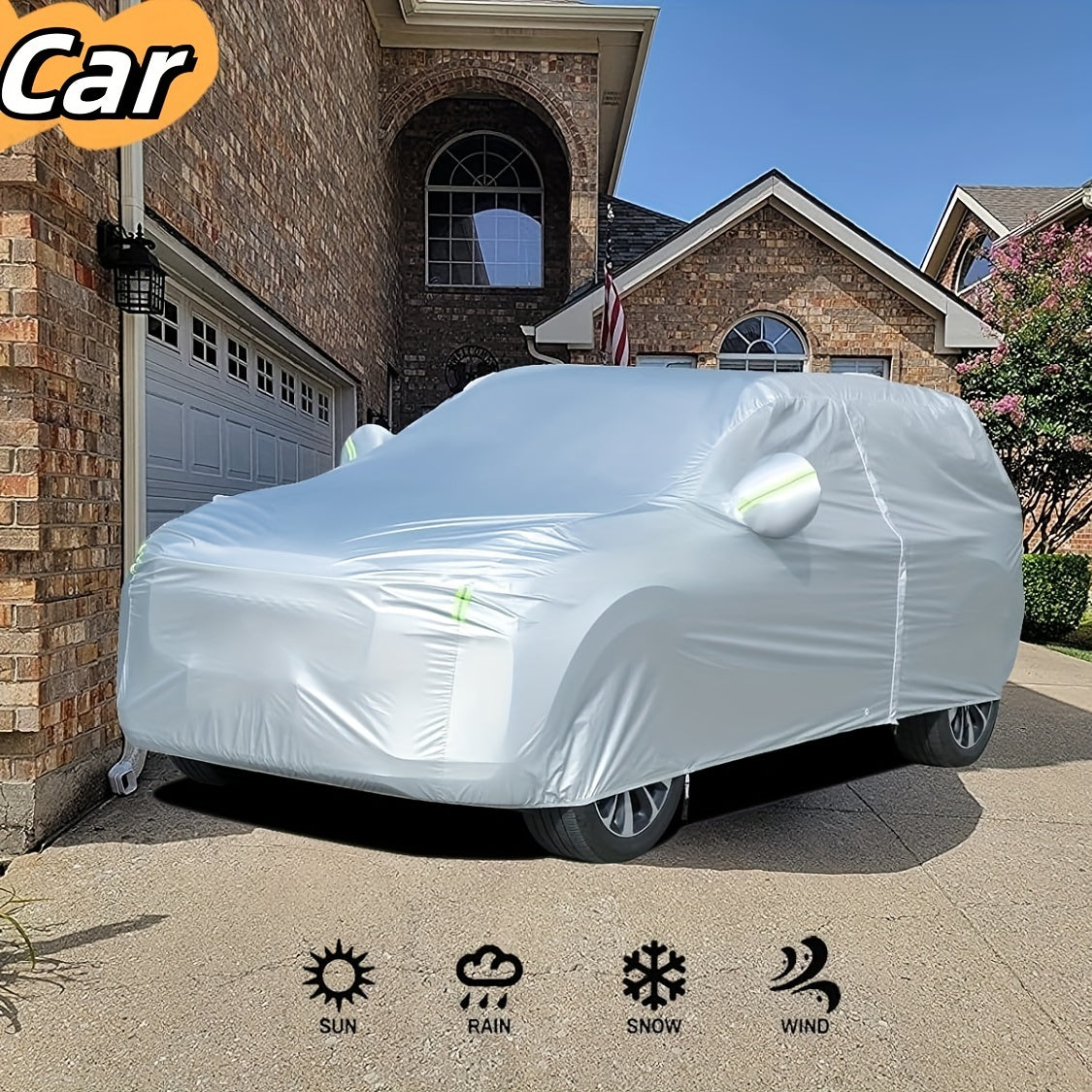 Protect your SUV/ sedan from the sun, rain, snow and UV rays with this all-purpose outdoor waterproof car cover!