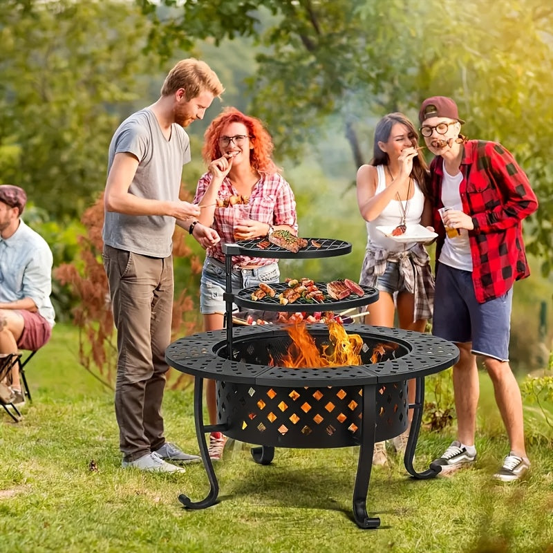 36Inch Large Durable Wood Outdoor Wood Stove, Compact, Windproof, Easy To Assemble Camping Stove For Backyard Camping Picnic, Barbecue, Family BBQ Grill, Emergency Preparedness Solution