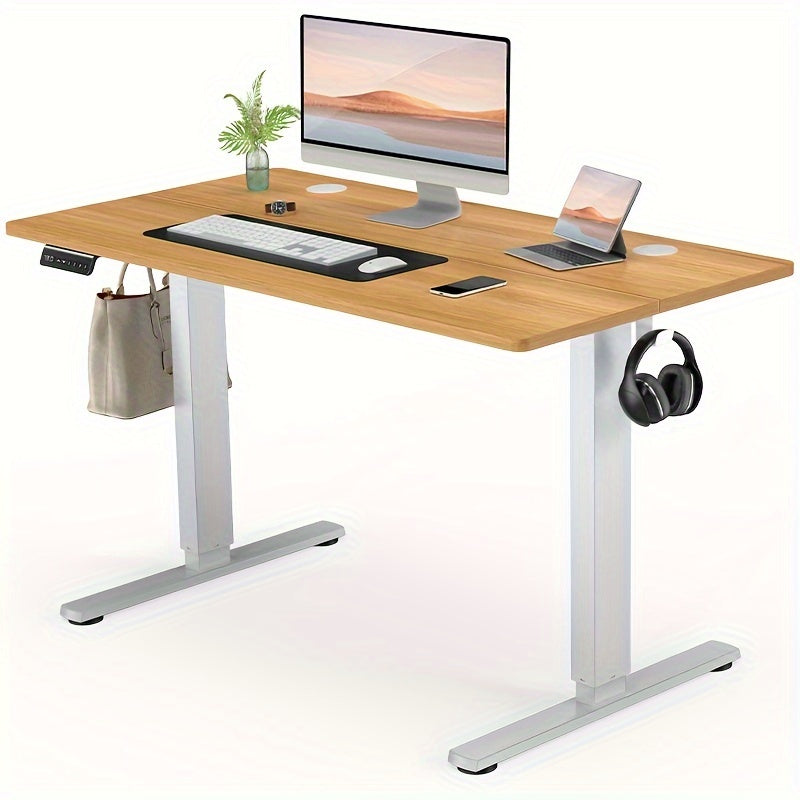 40/48/55/63 Inches Standing Desk Adjustable Height Electric Sit Stand Up Desk, Gaming Desk Ergonomic Workstation For Home Office, Cafes, Catering, Event Holding, 4 Colors