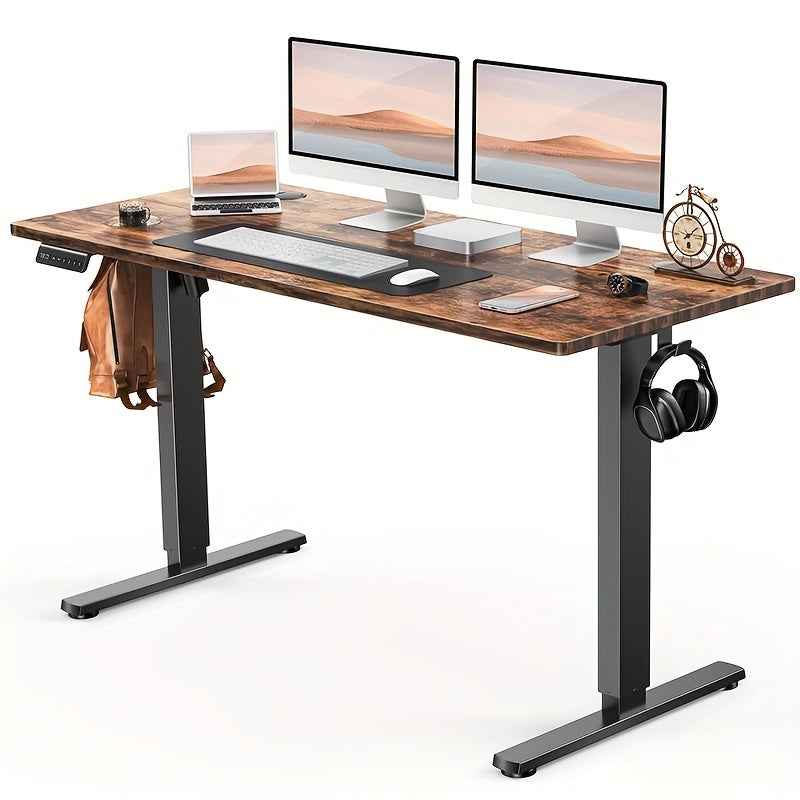 40/48/55/63 Inches Standing Desk Adjustable Height Electric Sit Stand Up Desk, Gaming Desk Ergonomic Workstation For Home Office, Cafes, Catering, Event Holding, 4 Colors